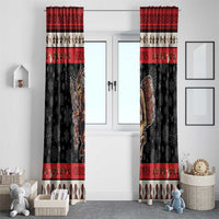 Krampus The Christmas Devil Window Curtain - Wonder Print Shop