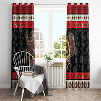 Krampus The Christmas Devil Window Curtain - Wonder Print Shop