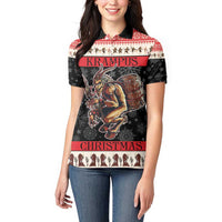 Krampus The Christmas Devil Women Polo Shirt - Wonder Print Shop