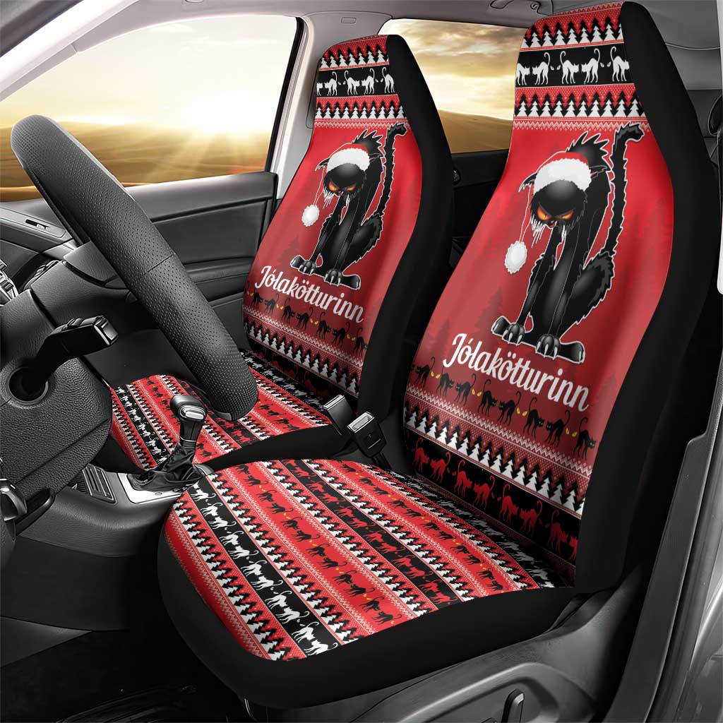 Jolakotturinn Iceland Car Seat Cover Yule Cat Merry Christmas LT9 - Wonder Print Shop