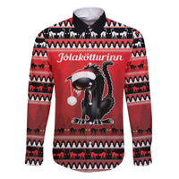 Jolakotturinn Iceland Family Matching Off The Shoulder Long Sleeve Dress and Hawaiian Shirt Yule Cat Merry Christmas - Wonder Print Shop