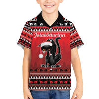Jolakotturinn Iceland Family Matching Summer Maxi Dress and Hawaiian Shirt Yule Cat Merry Christmas - Wonder Print Shop