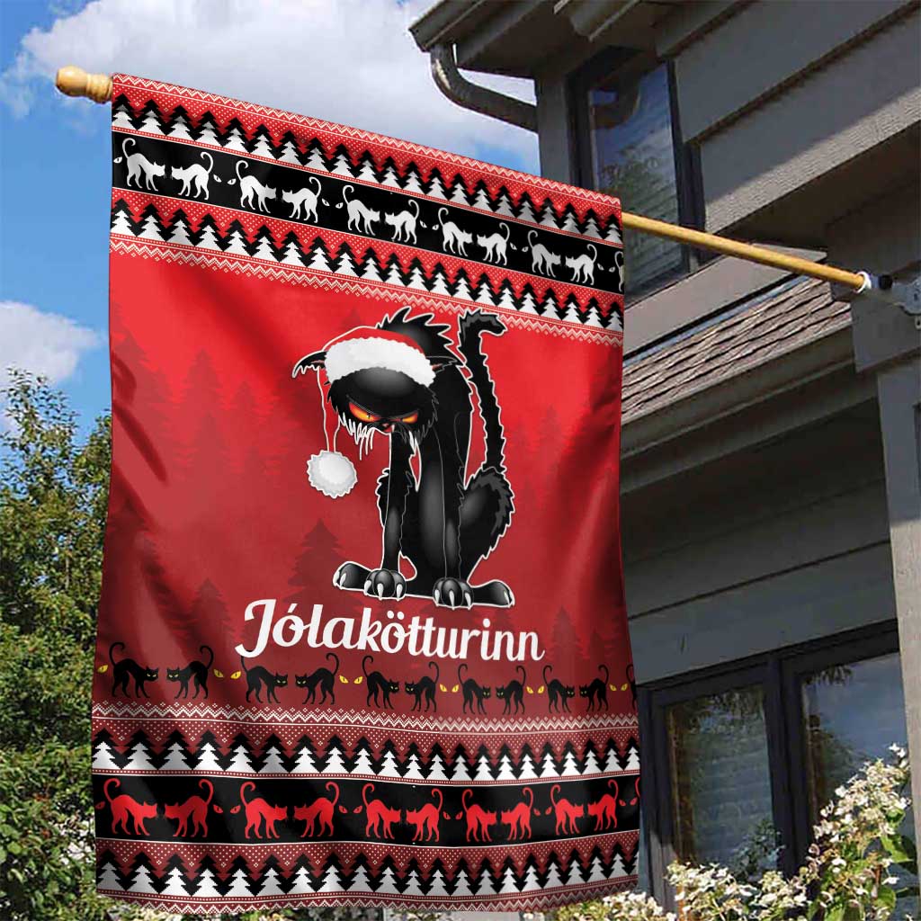Jolakotturinn Iceland Garden Flag Yule Cat Merry Christmas - Wonder Print Shop
