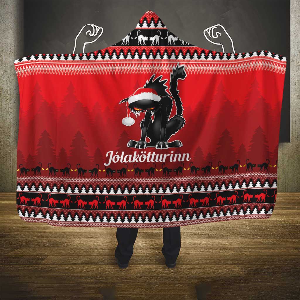 Jolakotturinn Iceland Hooded Blanket Yule Cat Merry Christmas