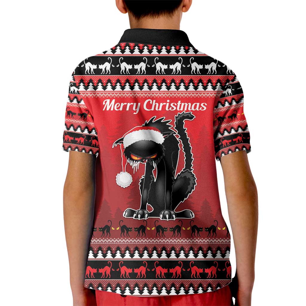 Jolakotturinn Iceland Kid Polo Shirt Yule Cat Merry Christmas - Wonder Print Shop