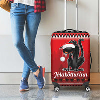 Jolakotturinn Iceland Luggage Cover Yule Cat Merry Christmas - Wonder Print Shop