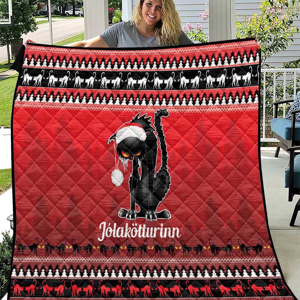 Jolakotturinn Iceland Quilt Yule Cat Merry Christmas - Wonder Print Shop