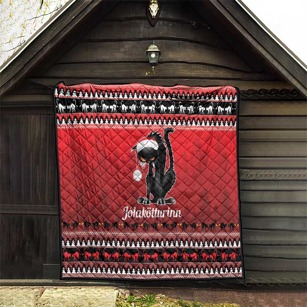 Jolakotturinn Iceland Quilt Yule Cat Merry Christmas - Wonder Print Shop