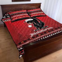Jolakotturinn Iceland Quilt Bed Set Yule Cat Merry Christmas - Wonder Print Shop