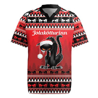 Jolakotturinn Iceland Rugby Jersey Yule Cat Merry Christmas - Wonder Print Shop
