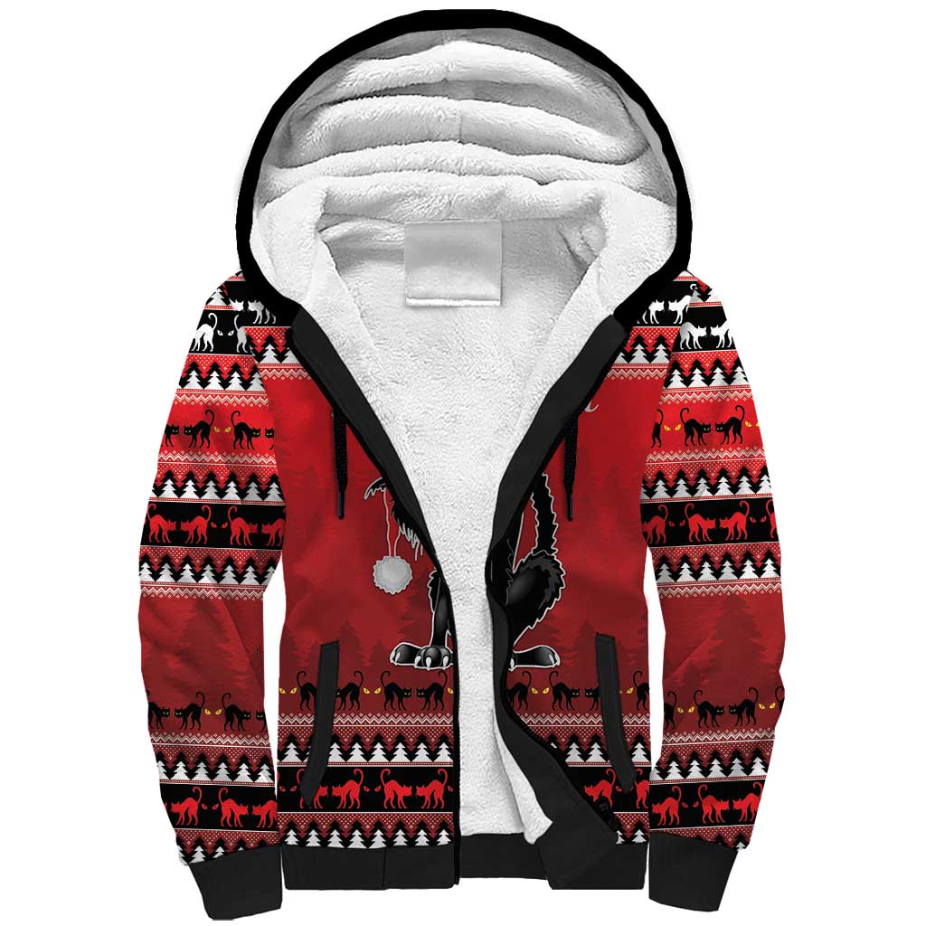 Jolakotturinn Iceland Sherpa Hoodie Yule Cat Merry Christmas - Wonder Print Shop