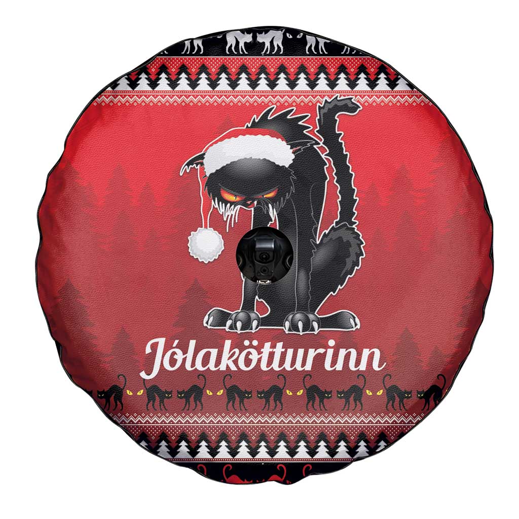 Jolakotturinn Iceland Spare Tire Cover Yule Cat Merry Christmas - Wonder Print Shop