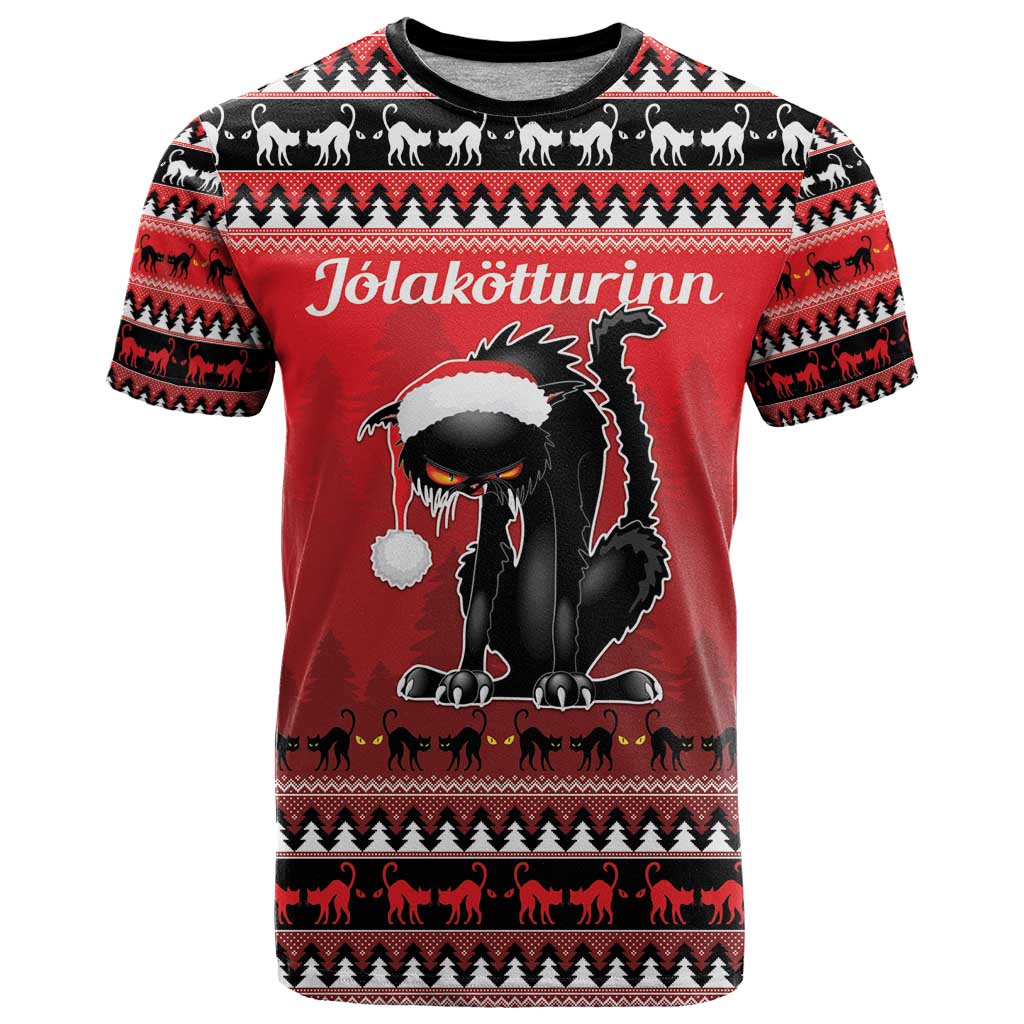 Jolakotturinn Iceland T Shirt Yule Cat Merry Christmas - Wonder Print Shop