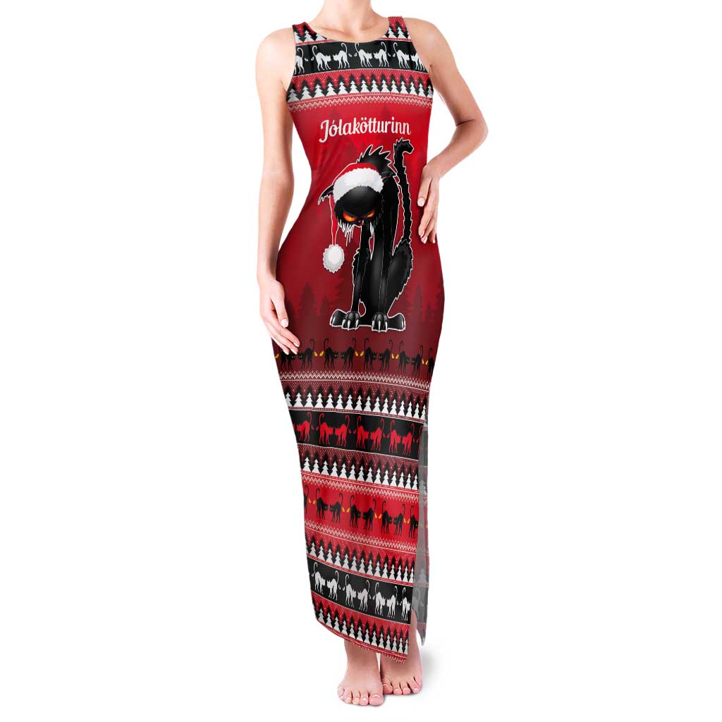 Jolakotturinn Iceland Tank Maxi Dress Yule Cat Merry Christmas - Wonder Print Shop
