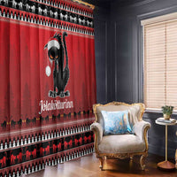 Jolakotturinn Iceland Window Curtain Yule Cat Merry Christmas - Wonder Print Shop