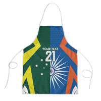 India vs Australia Custom Apron Blue vs Gold Cricket Heritage - Wonder Print Shop
