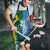 India vs Australia Custom Apron Blue vs Gold Cricket Heritage - Wonder Print Shop