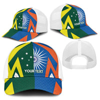 India vs Australia Personalised Baseball Net Cap Blue vs Gold Cricket Heritage - Wonder Print Shop