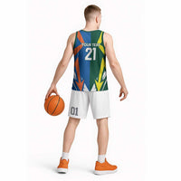 India vs Australia Custom Basketball Jersey Blue vs Gold Cricket Heritage - Wonder Print Shop