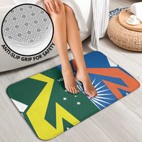 India vs Australia Custom Bathroom Set Blue vs Gold Cricket Heritage - Wonder Print Shop