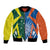 India vs Australia Custom Bomber Jacket Blue vs Gold Cricket Heritage - Wonder Print Shop