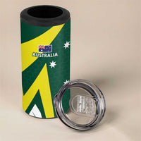 India vs Australia Custom 4 in 1 Can Cooler Tumbler Blue vs Gold Cricket Heritage - Wonder Print Shop