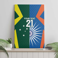India vs Australia Custom Canvas Wall Art Blue vs Gold Cricket Heritage - Wonder Print Shop