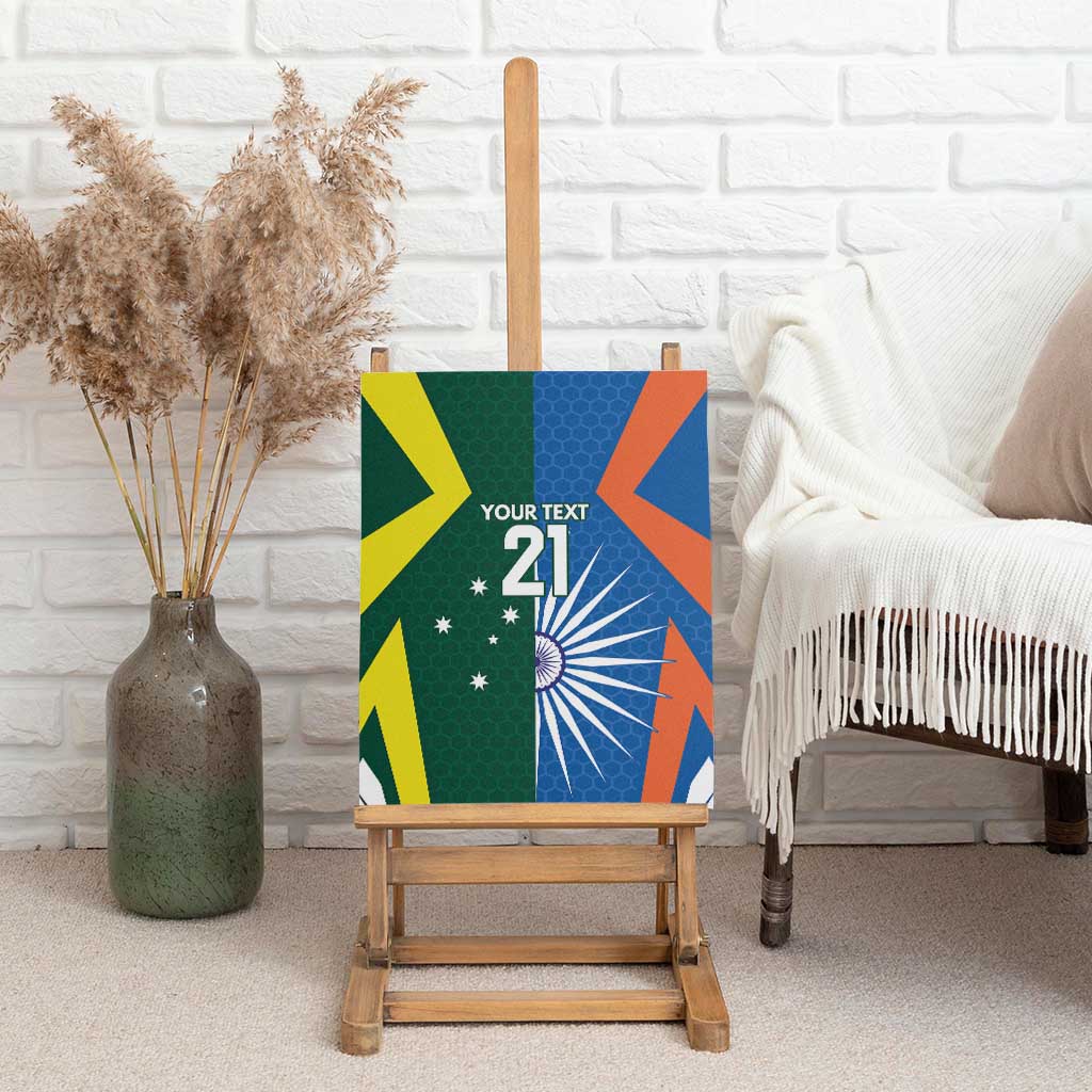India vs Australia Custom Canvas Wall Art Blue vs Gold Cricket Heritage - Wonder Print Shop