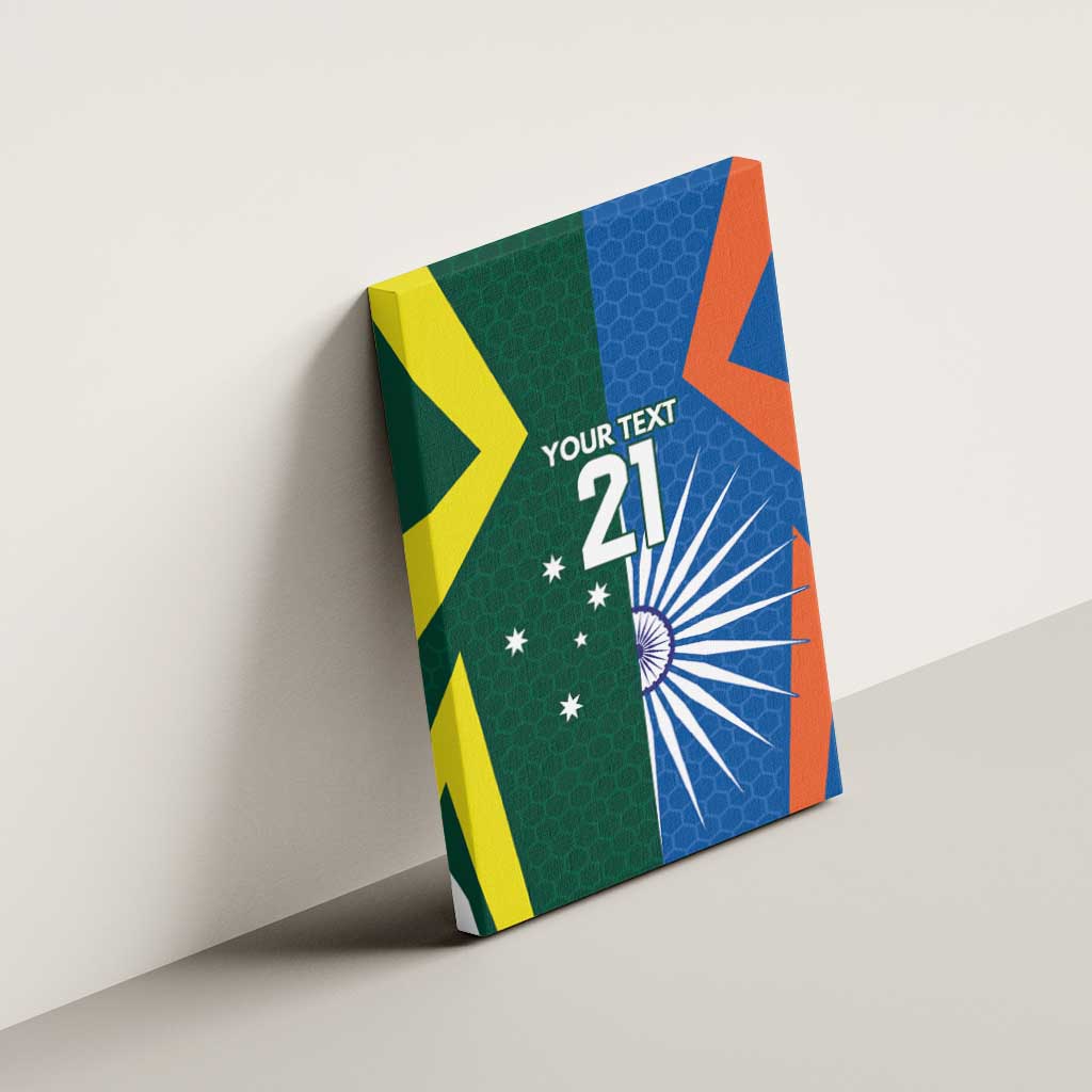 India vs Australia Custom Canvas Wall Art Blue vs Gold Cricket Heritage - Wonder Print Shop