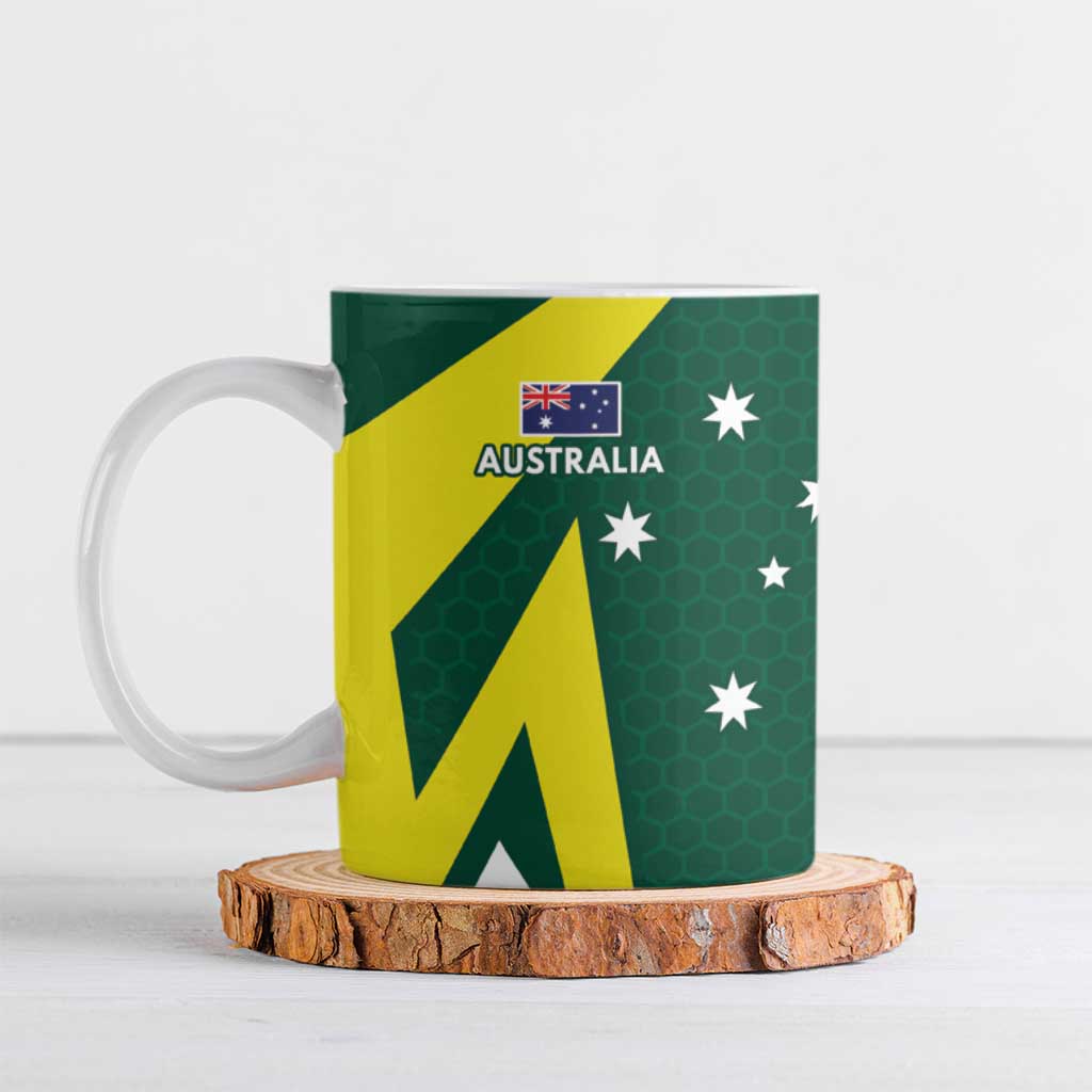 India vs Australia Custom Ceramic Mug Blue vs Gold Cricket Heritage - Wonder Print Shop