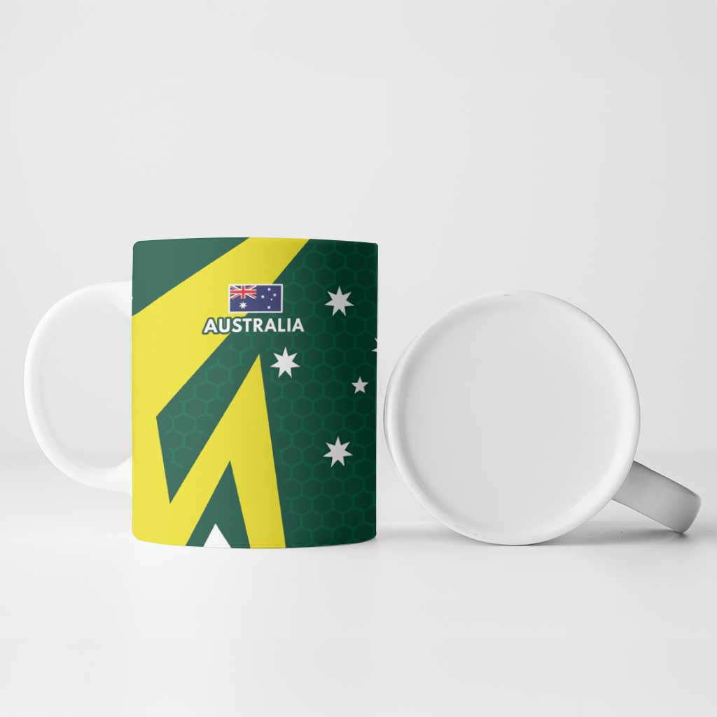 India vs Australia Custom Ceramic Mug Blue vs Gold Cricket Heritage - Wonder Print Shop