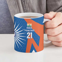 India vs Australia Custom Ceramic Mug Blue vs Gold Cricket Heritage - Wonder Print Shop