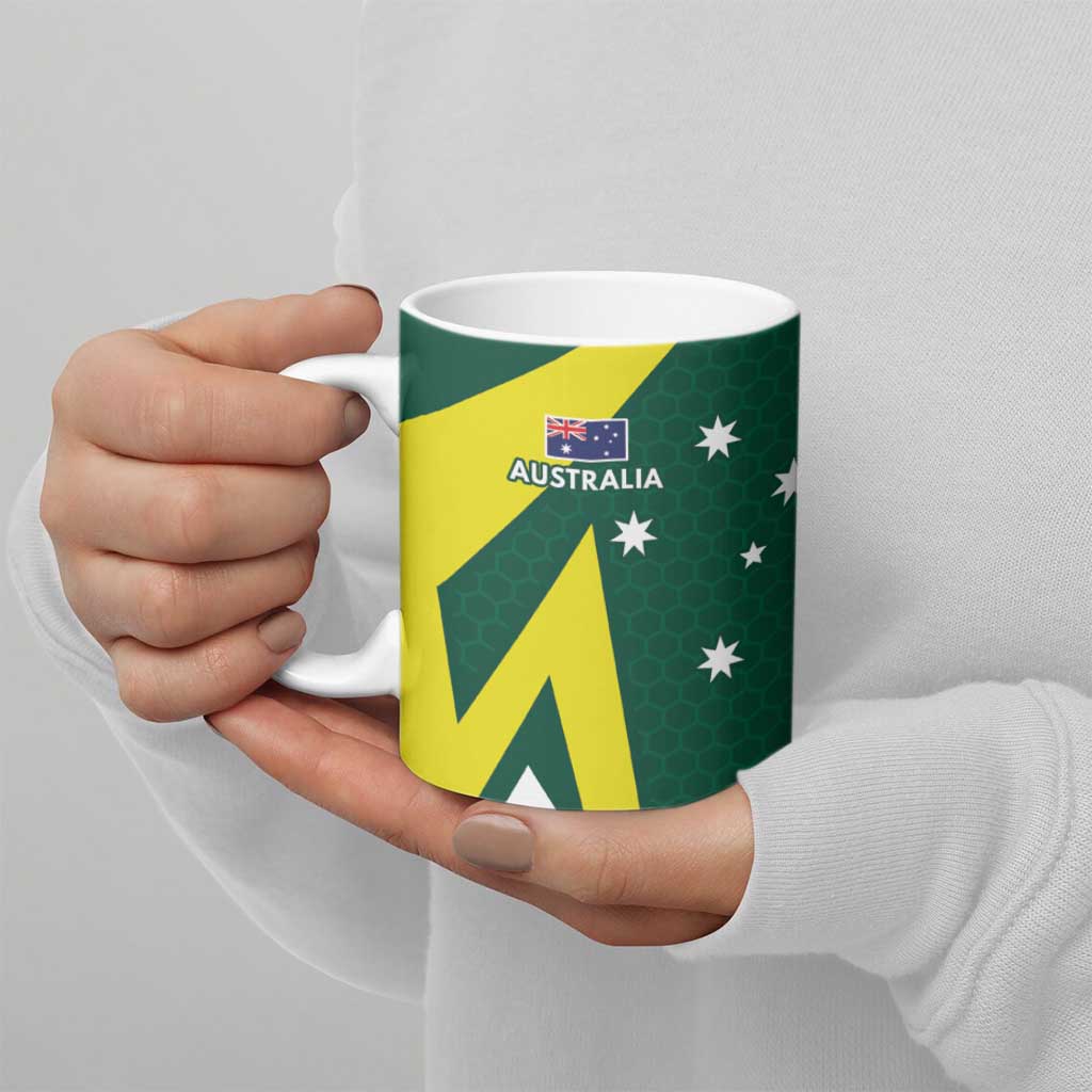 India vs Australia Custom Ceramic Mug Blue vs Gold Cricket Heritage - Wonder Print Shop