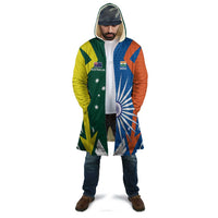 India vs Australia Custom Cloak Blue vs Gold Cricket Heritage - Wonder Print Shop