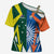 India vs Australia Custom Cross Shoulder Shirt Blue vs Gold Cricket Heritage - Wonder Print Shop