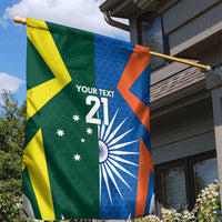 India vs Australia Custom Garden Flag Blue vs Gold Cricket Heritage - Wonder Print Shop