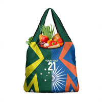 India vs Australia Custom Grocery Bag Blue vs Gold Cricket Heritage - Wonder Print Shop