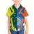India vs Australia Custom Kid Hawaiian Shirt Blue vs Gold Cricket Heritage - Wonder Print Shop