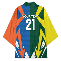 India vs Australia Custom Kimono Blue vs Gold Cricket Heritage - Wonder Print Shop