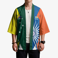 India vs Australia Custom Kimono Blue vs Gold Cricket Heritage - Wonder Print Shop