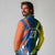 India vs Australia Custom Long Sleeve Polo Shirt Blue vs Gold Cricket Heritage - Wonder Print Shop