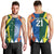 India vs Australia Custom Men Tank Top Blue vs Gold Cricket Heritage - Wonder Print Shop
