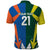 India vs Australia Custom Polo Shirt Blue vs Gold Cricket Heritage - Wonder Print Shop