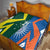 India vs Australia Custom Quilt Blue vs Gold Cricket Heritage - Wonder Print Shop