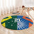 India vs Australia Custom Round Carpet Blue vs Gold Cricket Heritage - Wonder Print Shop