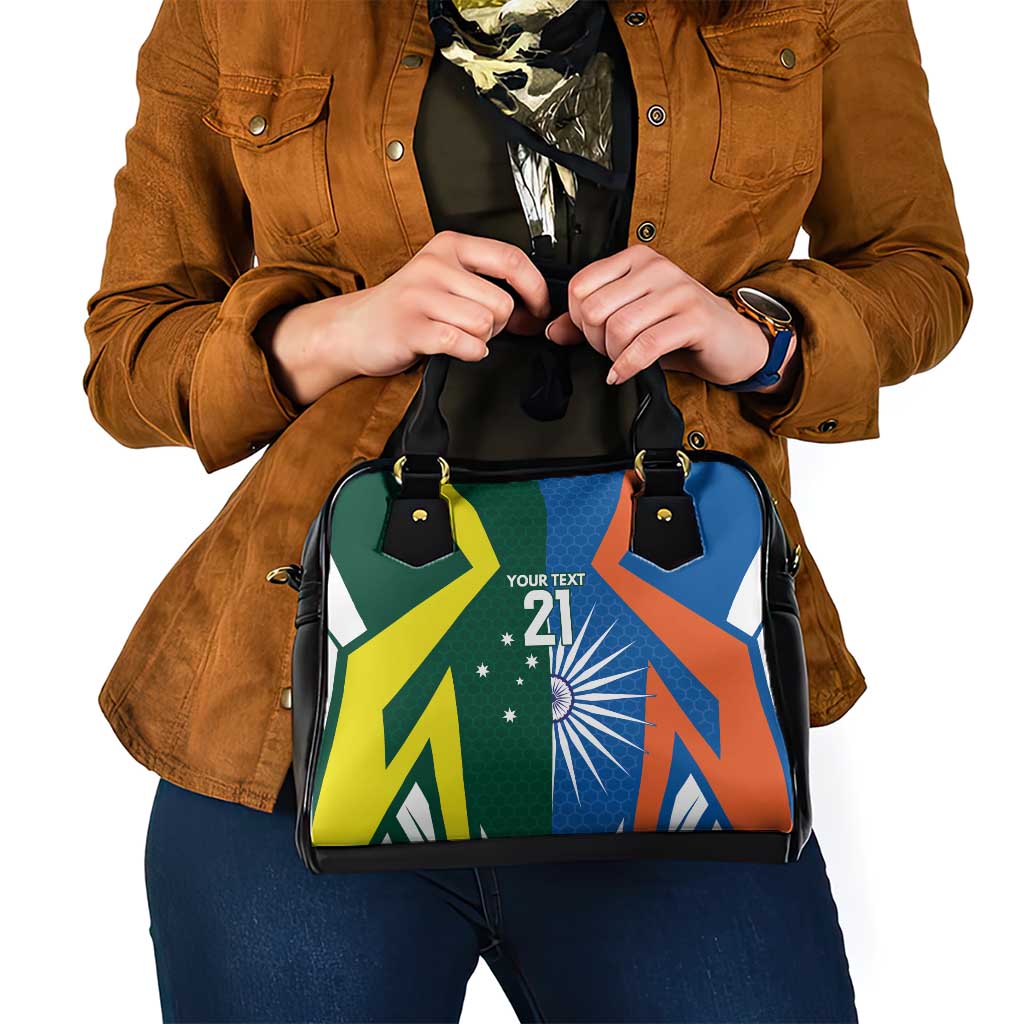 India vs Australia Custom Shoulder Handbag Blue vs Gold Cricket Heritage - Wonder Print Shop