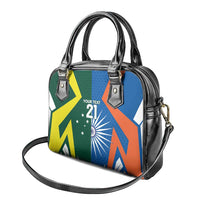 India vs Australia Custom Shoulder Handbag Blue vs Gold Cricket Heritage - Wonder Print Shop