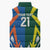 India vs Australia Custom Sleeveless Puffer Jacket Blue vs Gold Cricket Heritage - Wonder Print Shop