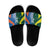 India vs Australia Custom Slide Sandals Blue vs Gold Cricket Heritage - Wonder Print Shop
