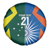 India vs Australia Custom Spare Tire Cover Blue vs Gold Cricket Heritage - Wonder Print Shop